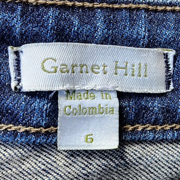 Garnet Hill Medium Wash Boot Cut Jeans Size 6 - Picture 8 of 16
